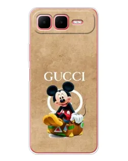 Чехол для Infinix Smart 10 Plus с картинкой «Микки Маус Gucci — крафт»