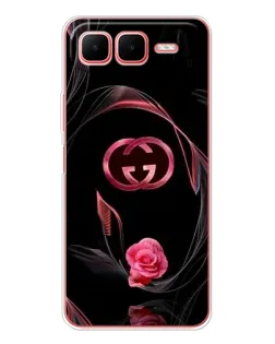 Чехол для Infinix Smart 10 Plus с картинкой «Gucci — неоновая роза»