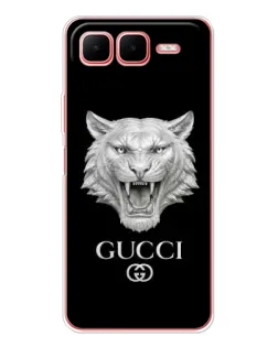 Чехол для Infinix Smart 10 Plus с картинкой «Gucci — серебряный лев»