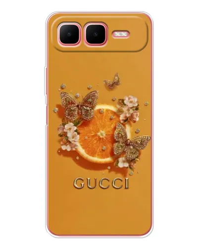 Чехол для Infinix Smart 10 Plus с картинкой «Gucci — золотые бабочки» Чехол для Infinix Smart 10 Plus с картинкой «Gucci — золотые бабочки»