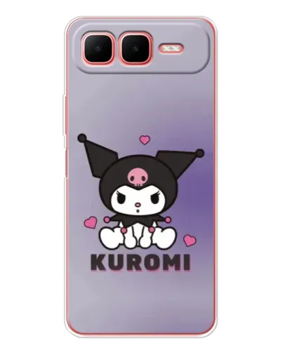 Чехол для Infinix Smart 10 Plus с картинкой «Kuromi — фиолетовый арт»