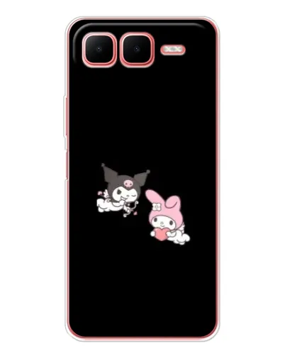 Чехол для Infinix Smart 10 Plus с картинкой «My Melody и Kuromi»