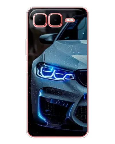 Чехол для Infinix Smart 10 Plus с картинкой «Взгляд BMW с синими фарами» Чехол для Infinix Smart 10 Plus с картинкой «Взгляд BMW с синими фарами»