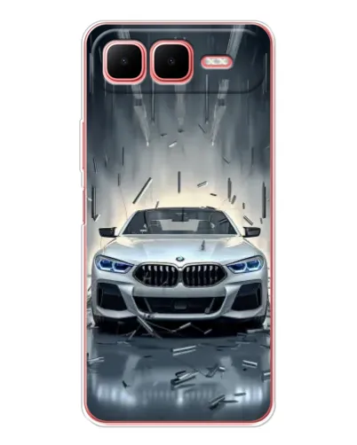 Чехол для Infinix Smart 10 Plus с картинкой «BMW в свете фар» Чехол для Infinix Smart 10 Plus с картинкой «BMW в свете фар»