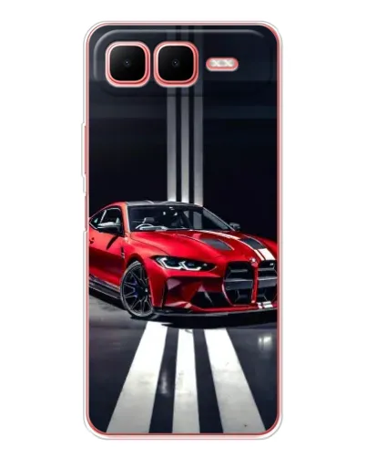 Чехол для Infinix Smart 10 Plus с картинкой «Красная BMW на дороге» Чехол для Infinix Smart 10 Plus с картинкой «Красная BMW на дороге»