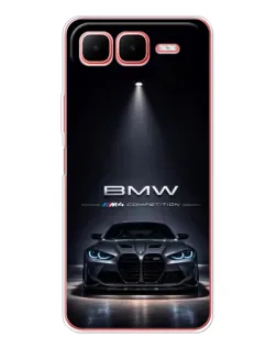 Чехол для Infinix Smart 10 Plus с картинкой «BMW сквозь ночной город»