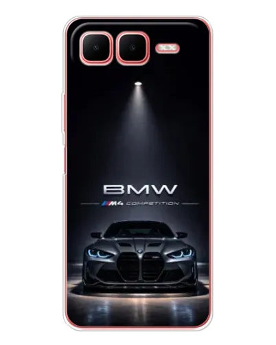 Чехол для Infinix Smart 10 Plus с картинкой «BMW сквозь ночной город» Чехол для Infinix Smart 10 Plus с картинкой «BMW сквозь ночной город»