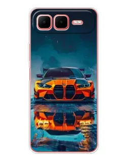 Чехол для Infinix Smart 10 Plus с картинкой «BMW — золотая эмблема»