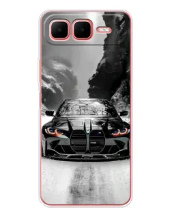 Чехол для Infinix Smart 10 Plus с картинкой «BMW — акварельный дрифт»