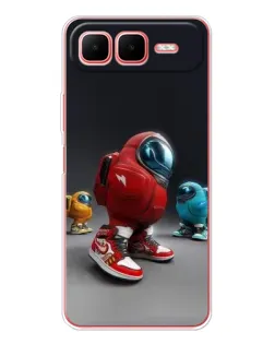 Чехол для Infinix Smart 10 Plus с картинкой «Among Us — 3D стиль»