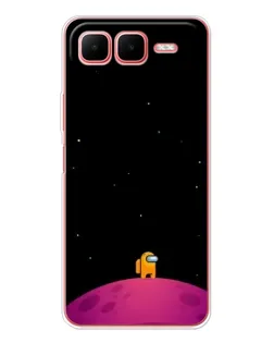 Чехол для Infinix Smart 10 Plus с картинкой «Одинокий герой на планете»