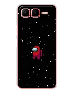 Чехол для Infinix Smart 10 Plus с картинкой «Красный Among Us»