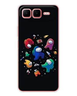 Чехол для Infinix Smart 10 Plus с картинкой «Among Us космос»