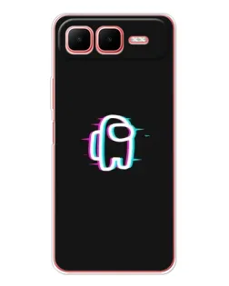 Чехол для Infinix Smart 10 Plus с картинкой «Among Us неон»