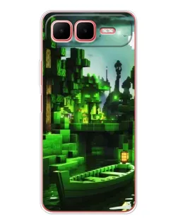 Чехол для Infinix Smart 10 Plus с картинкой «Minecraft лесной пейзаж»