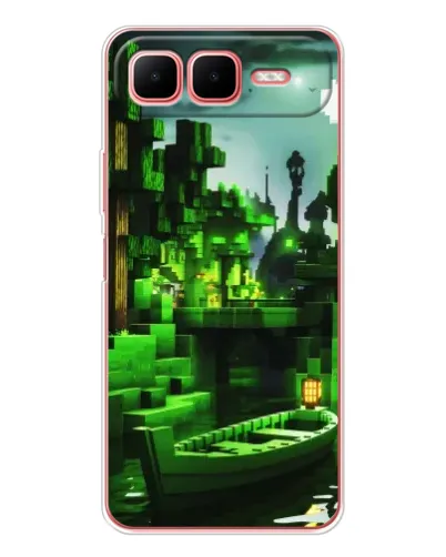 Чехол для Infinix Smart 10 Plus с картинкой «Minecraft лесной пейзаж» Чехол для Infinix Smart 10 Plus с картинкой «Minecraft лесной пейзаж»