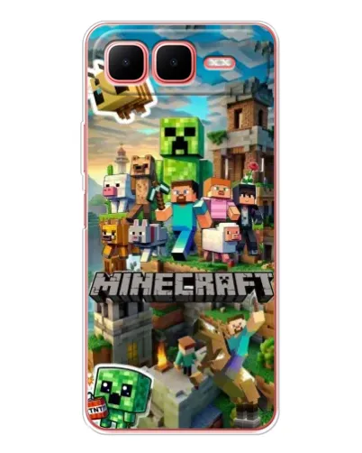 Чехол для Infinix Smart 10 Plus с картинкой «Замок Minecraft» Чехол для Infinix Smart 10 Plus с картинкой «Замок Minecraft»