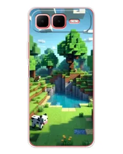Чехол для Infinix Smart 10 Plus с картинкой «Minecraft летний день»