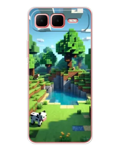 Чехол для Infinix Smart 10 Plus с картинкой «Minecraft летний день» Чехол для Infinix Smart 10 Plus с картинкой «Minecraft летний день»