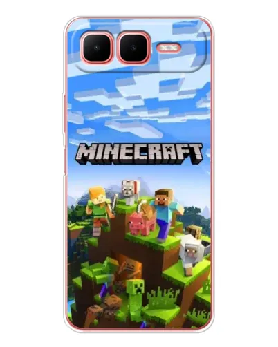Чехол для Infinix Smart 10 Plus с картинкой «Minecraft классический мир» Чехол для Infinix Smart 10 Plus с картинкой «Minecraft классический мир»