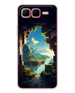 Чехол для Infinix Smart 10 Plus с картинкой «Вид из пещеры»