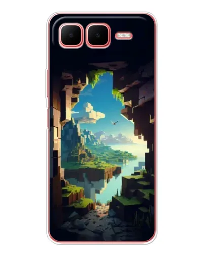 Чехол для Infinix Smart 10 Plus с картинкой «Вид из пещеры» Чехол для Infinix Smart 10 Plus с картинкой «Вид из пещеры»