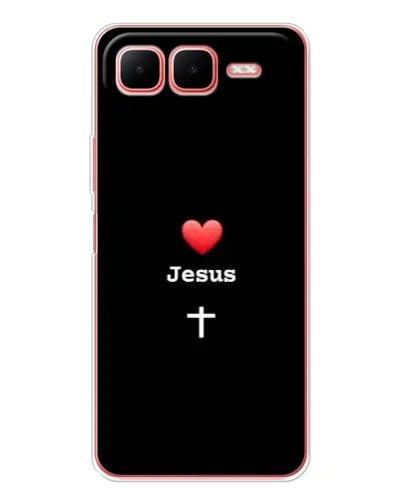 Чохол для Infinix Smart 10 Plus з картинкою «Серце - Jesus»
