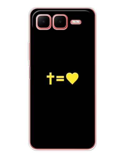 Чохол для Infinix Smart 10 Plus з картинкою «Серце та Хрест»