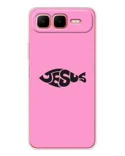 Чохол для Infinix Smart 10 Plus з картинкою «Рожевий символ Jesus»