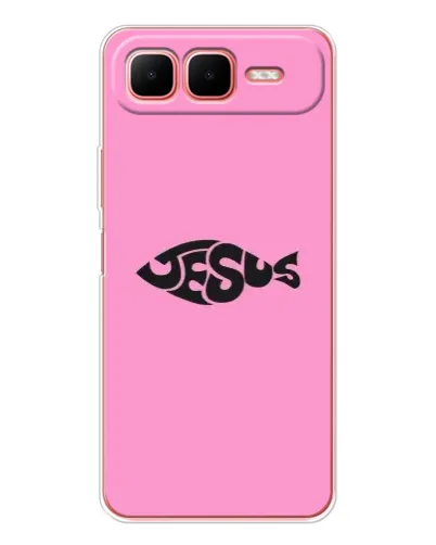 Чохол для Infinix Smart 10 Plus з картинкою «Рожевий символ Jesus»