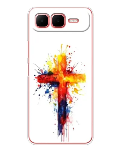 Чохол для Infinix Smart 10 Plus з картинкою «Акварельний хрест»
