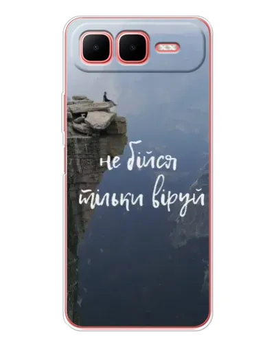 Чехол для Infinix Smart 10 Plus с картинкой «Вера над пропастью» Чехол для Infinix Smart 10 Plus с картинкой «Вера над пропастью»