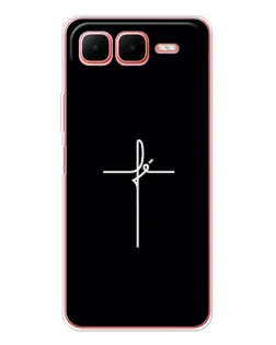 Чехол для Infinix Smart 10 Plus с картинкой «Тонкий крест» Чехол для Infinix Smart 10 Plus с картинкой «Тонкий крест»