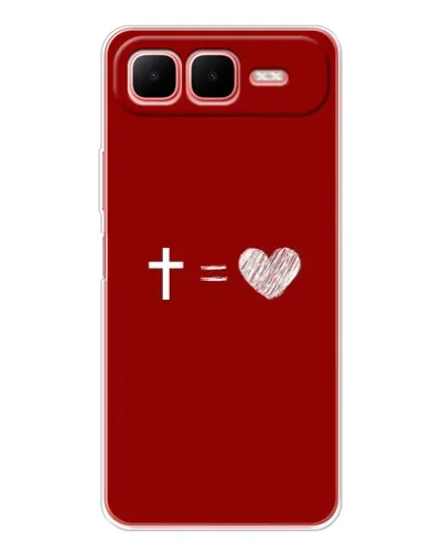 Чехол для Infinix Smart 10 Plus с картинкой «Уравнение любви» Чехол для Infinix Smart 10 Plus с картинкой «Уравнение любви»