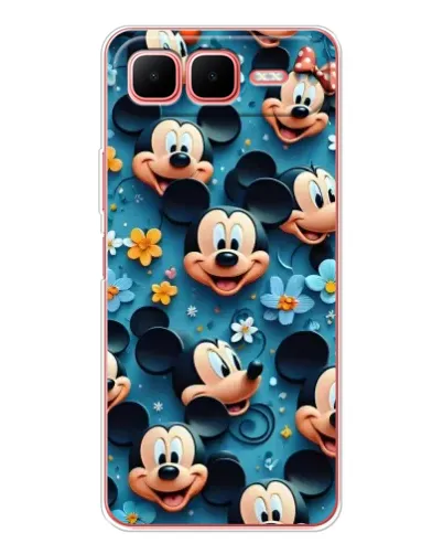 Чехол для Infinix Smart 10 Plus с картинкой «Паттерн Микки и Минни» Чехол для Infinix Smart 10 Plus с картинкой «Паттерн Микки и Минни»