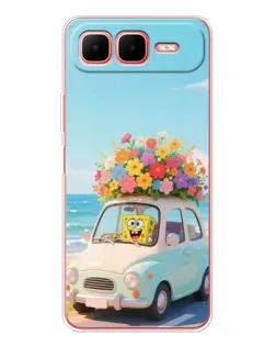 Чехол для Infinix Smart 10 Plus с картинкой «Автомобильное путешествие»