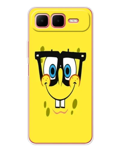 Чехол для Infinix Smart 10 Plus с картинкой «Минималистичный Спанч Боб» Чехол для Infinix Smart 10 Plus с картинкой «Минималистичный Спанч Боб»