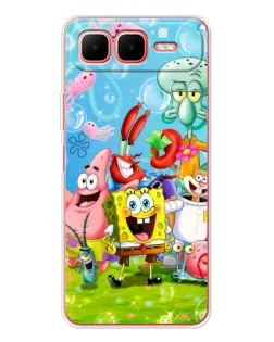 Чехол для Infinix Smart 10 Plus с картинкой «Губка Боб и друзья»