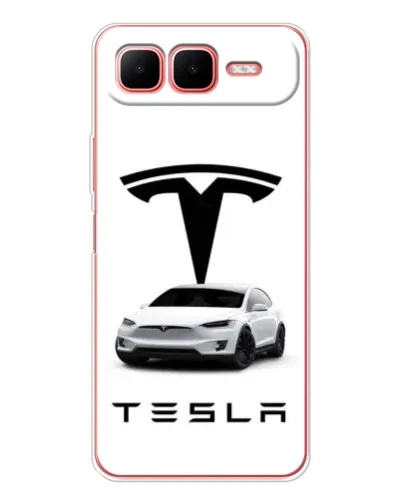 Чехол для Infinix Smart 10 Plus с картинкой «Tesla White Style»