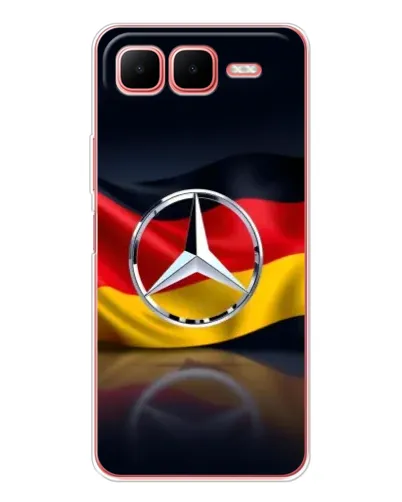 Чехол для Infinix Smart 10 Plus с картинкой «Mercedes — флаг Германии» Чехол для Infinix Smart 10 Plus с картинкой «Mercedes — флаг Германии»