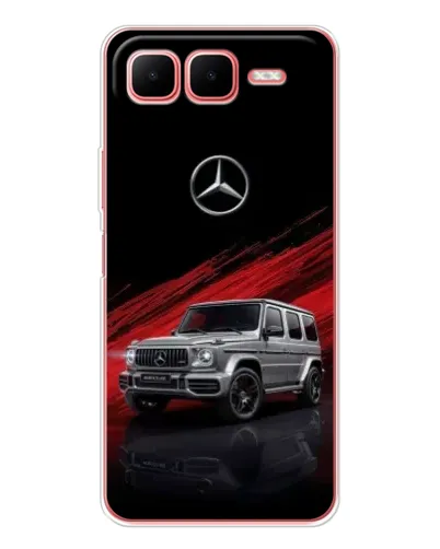 Чехол для Infinix Smart 10 Plus с картинкой «Mercedes G-Class красный» Чехол для Infinix Smart 10 Plus с картинкой «Mercedes G-Class красный»