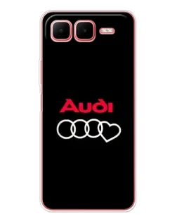 Чехол для Infinix Smart 10 Plus с картинкой «Логотип Audi Heart»