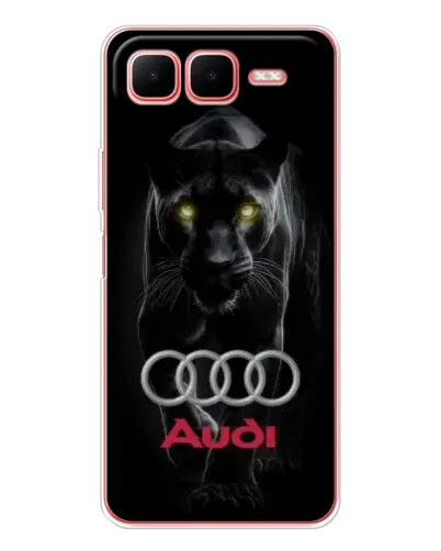 Чехол для Infinix Smart 10 Plus с картинкой «Пантера и Audi» Чехол для Infinix Smart 10 Plus с картинкой «Пантера и Audi»