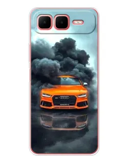 Чехол для Infinix Smart 10 Plus с картинкой «Audi в облаках дыма» Чехол для Infinix Smart 10 Plus с картинкой «Audi в облаках дыма»