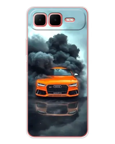 Чехол для Infinix Smart 10 Plus с картинкой «Audi в облаках дыма» Чехол для Infinix Smart 10 Plus с картинкой «Audi в облаках дыма»