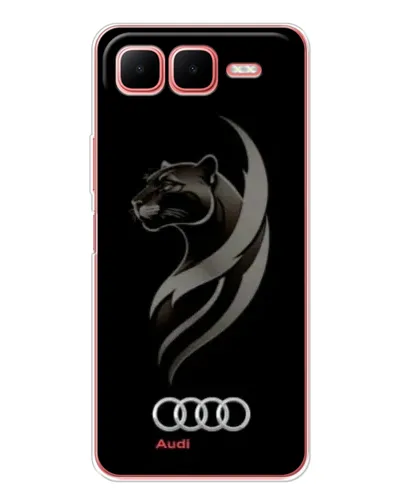 Чехол для Infinix Smart 10 Plus с картинкой «Графика — пантера и Audi» Чехол для Infinix Smart 10 Plus с картинкой «Графика — пантера и Audi»