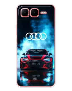 Чехол для Infinix Smart 10 Plus с картинкой «Audi Sport — неон» Чехол для Infinix Smart 10 Plus с картинкой «Audi Sport — неон»