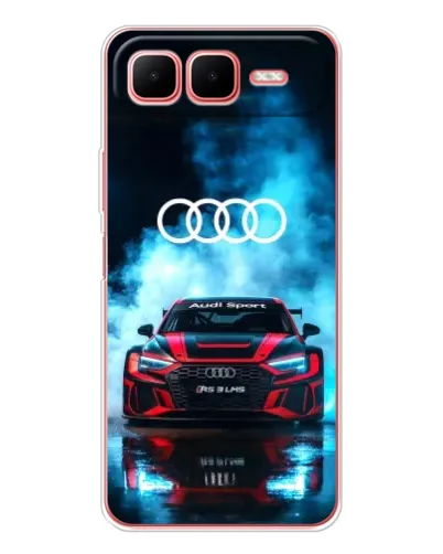Чехол для Infinix Smart 10 Plus с картинкой «Audi Sport — неон» Чехол для Infinix Smart 10 Plus с картинкой «Audi Sport — неон»
