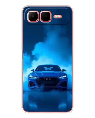 Чехол для Infinix Smart 10 Plus с картинкой «Audi — голубая энергия» Чехол для Infinix Smart 10 Plus с картинкой «Audi — голубая энергия»