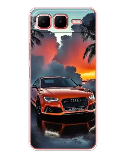 Чехол для Infinix Smart 10 Plus с картинкой «Audi — закат» Чехол для Infinix Smart 10 Plus с картинкой «Audi — закат»